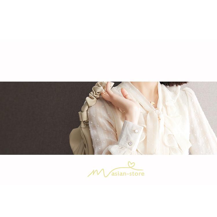 シャツ・ブラウス | シャツ ブラウス 春 秋 冬 シフォン 長袖 レディース フォーマル 通勤 OL オフィス ビジネス カジュアル リボン 綺麗 可愛い おしゃれ 高級感 キレイめ