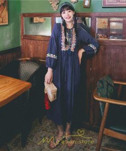 マキシ | ワンピース レディース 大人 ワンピ 花柄 夏秋 かわいい カジュアルワンピ 着やせ きれいめ 綿麻 ロング丈 パーティー 二次会 40代 ゆったり  30代 人気 20代