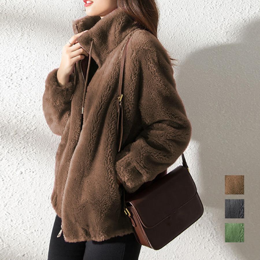 ジャケット・ブルゾン | ボアジャケット レディース 起毛ブルゾン