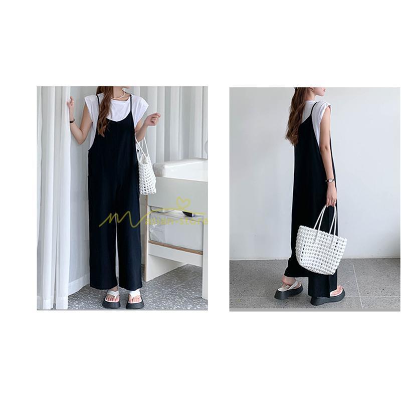 オーバーオール サロペット | サロペット オーバーオール オールインワン ワイドパンツ レディース 無地 キャミ ガウチョ 20代30代40代 着痩せ 可愛い 送料無料 ワイドサロペット
