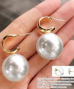 その他アクセサリー | 大粒パールピアス レディース 上品耳飾り