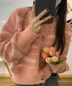 ニット・セーター | ニットカーディガン 秋冬レディース 配色