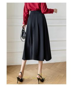 スカート | フレアレディース 秋 冬 秋冬 ミモレ丈 ロング丈 きれいめ 30代 40代 50代 着やせ 上品 脚長効果 Aライン 知的 通勤OL オシャレ