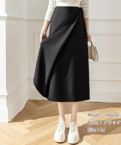 ロングスカート | ラップロングスカートスリット巻きスカート