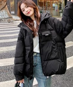 ジャケット・ブルゾン | 中綿フェイクダウンジャケット フード付き