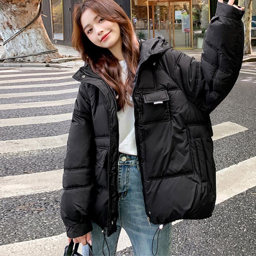 ジャケット・ブルゾン | 中綿フェイクダウンジャケット フード付き