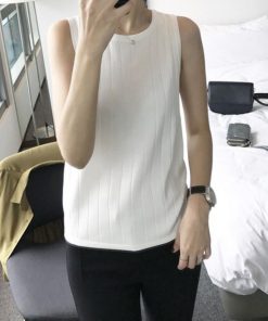 ニット・セーター | ニット サマーニット 春 無地 トップス リブニット タンクトップ レディース