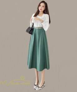 スカート | ロング丈 ボトムス レディース デイリー 上品 20代30代40代50代 カジュアル 通勤通学 お出かけ 着痩せ 夏物 韓国風 エレガント 体系カバー