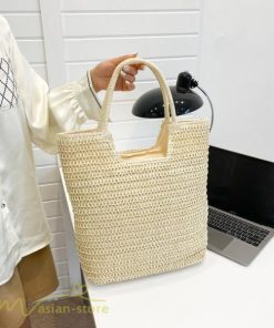 女性用バッグ | カゴバッグ ハンドバッグ ストローバッグ トートバッグ 夏バッグ 手持ち 大きめ 高級感 可愛い おしゃれ かごバッグ 夏 軽量 大容量 手提げ