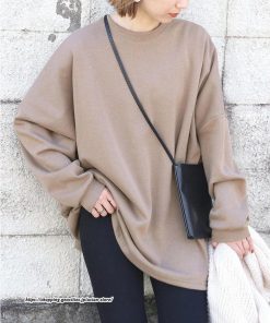 パーカー | 裏起毛トレーナー レディース スウェット トップス ボリューム感 ビッグシルエット オーバーサイズ あったか 秋冬 軽い しっとり 無地 トレーナー