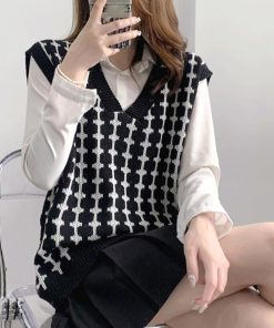 ニット・セーター | ニットベスト Vネック レディースニット