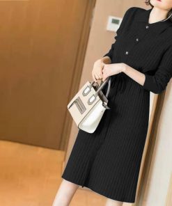 ワンピース | ニット無地 秋冬