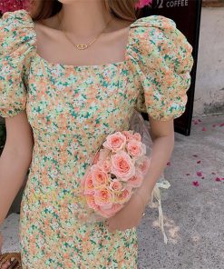 マキシ | ワンピース レディース 花柄ワンピース キレイめ 夏 半袖 ワンピ 花柄 ロング丈ワンピ オシャレ 着痩せ 通勤 エレガント スリット カジュアル 20代30代40代 上品