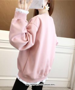 パーカー | トレーナー レディース レイヤードトレーナー 可愛い 重ね着風 ゆったり カジュアル 大人 無地 長袖トレーナー 秋新作 春秋 裏起毛 韓国風 冬 着痩せ