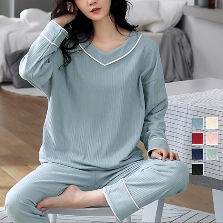 インナー・ルームウェア | 長袖 ルームウェア 上下セット 韓国風