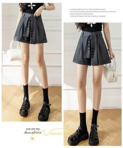 ショートパンツ | パンツ 無地 ベルト 美脚 カジュアル シンプル レディース 春 夏 新作 2022 ボトムス 短パン ゆったり ズボン 日常 お出かけ