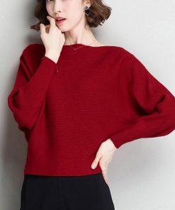 ニット・セーター | ニットトップス ボートネック長袖
