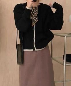 ニット・セーター | 韓国風 ニットカーディガン レディース