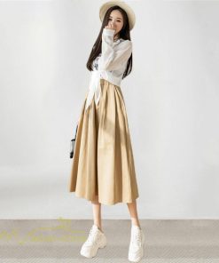 スカート | ハイウエスト ロングレトロ Aライン女性 ボトムス 春秋 夏 お洒落 カジュアル 20代30代40代 通勤 2022 エレガント