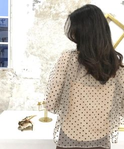 透かし編みトップス | シアーブラウス セットアップ アンサンブル