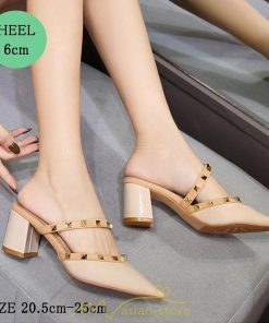 パンプス | サンダル レディース ストラップ ハイヒール 太めヒール 痛くない 6cmヒール 脱げない ブラック 黒 20.5-25cm ベージュ 小さいサイズ　美脚