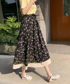 スカート | フレアロングレデイース リネンウエストゴム 綿麻混 マキシマキシ リゾート 体型カバー 上品 重ね着風