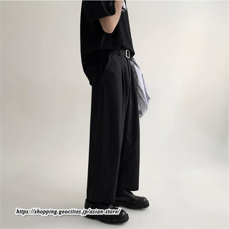 スラックス | パンツ ビジネスパンツ ワイドパンツ 無地 20代 30代 メンズ ゆったり 春 秋 冬 薄手 カジュアル 40代 オフィス フォーマル 50代 大きいサイズ