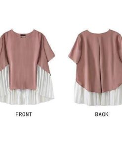 シャツ・ブラウス | トップス ブラウス 裾レイヤード 重ね着 無地 通勤 セレモニー きれいめ レディース 春 ファッション カジュアル 優雅 細身 シフォン エレガント 夏物 重ね着風