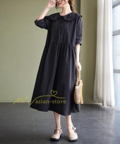 マキシ | 【大人風ロングワンピ】ワンピース レディース 夏 シンプル 無地 大人 通勤着 ロングワンピース ゆったり 20代30代40代 2022 お出かけ 着痩せ カジュアル 上品