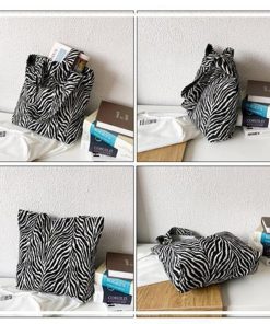 トートバッグ | ゼブラ柄 レディース大容量