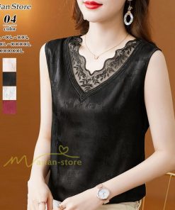 キャミソール タンクトップ | タンクトップ キャミソール レディース 夏 春 20代 30代 40代 ノースリーブ Ｖネック Ｖネックタンク レース付き 母 快適 インナー カシュクール カジュアル