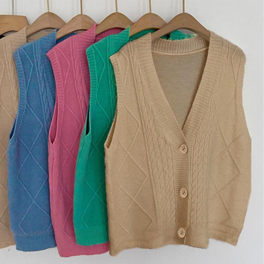 ニット・セーター | Vネック ニットベスト レディース春秋冬