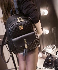 リュック | タッセル付き ミニおしゃれ マザーズキルティング デイバッグ レディース バックパック レザーリュックバッグ