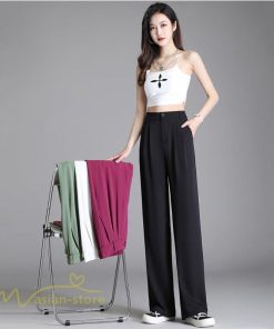 ワイドパンツ | レディース パンツ ボトムス ズボン ハイウエストパンツ 体型カバー ストレート ロングパンツ ゆったり 春夏 美脚 お洒落 カジュアル