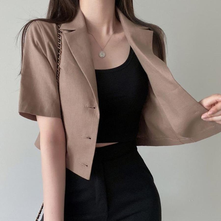 テーラードジャケット | 半袖 クロップド丈