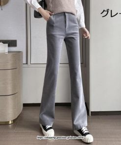 チノ・テーパード・ジョガー・スキニーパン | ロングパンツ レディース きれいめ ストレート ハイウエスト パンタロン フレアパンツ ボトムス 女性 美脚 脚長 リクルート 就職 カジュアル 裏起毛 送料無料