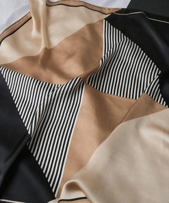 その他小物 | シルク風スカーフ 首巻き 配色バンダナ