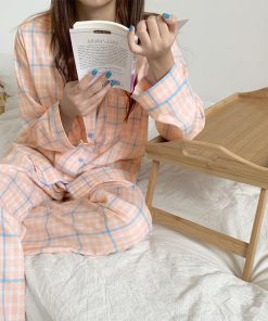 セットアップ | ルームウェア 長袖 レディース チェック柄