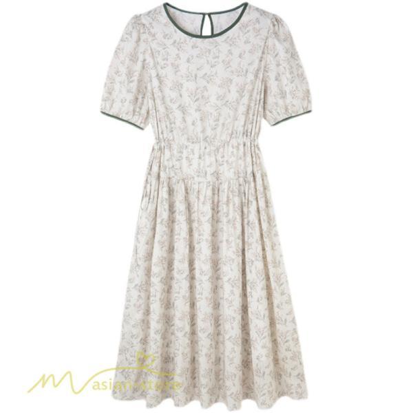 ワンピース | マタニティレディース 着痩せ 韓国風 小花柄 妊婦服 マタニティウェア 上品 大きいサイズ 夏服 Aラインお出かけ マタニティ