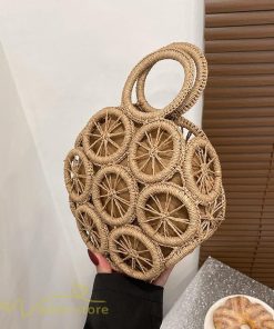 さいふ　バッグ | カゴバッグ バック 籠 夏 手編み レディース ハンドメイド トートバッグ ナチュラル かごバッグ 夏 サマーバッグ 2022新作 軽い オシャレ 可愛い 女の子