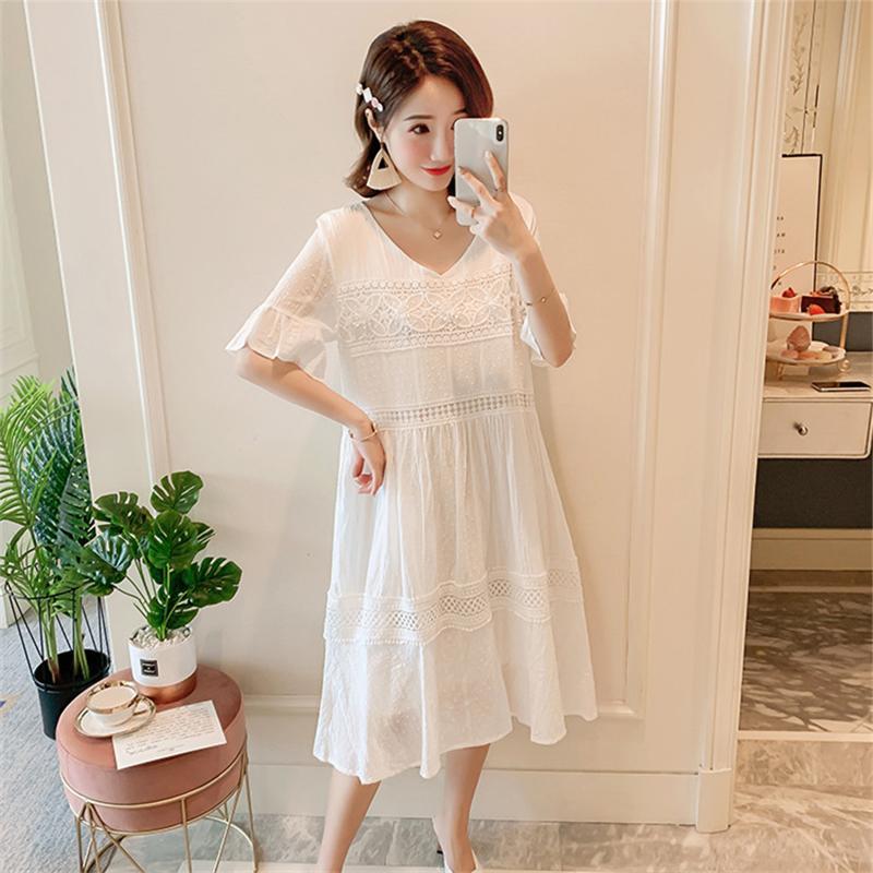 ワンピース | マタニティマタニティ レディース 体型カバー 半袖 産前産後 膝丈 普段着 Aライン マタニティウェア ママ ひざ丈 授乳口なし ワンピ