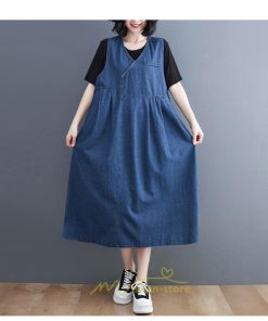 オーバーオール サロペット | デニム サロペット スカート オーバーオール ジャンパースカート レディース ワンピース 可愛い 夏秋 ロング オシャレ ポケット付き オールインワン