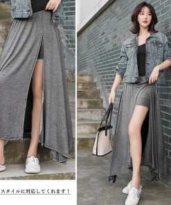 ロングスカート | ロング きれいめ スリット マキシスカート スカート インナーパンツ付き 春夏スカート