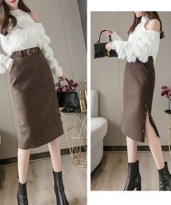 タイトスカート | 膝下丈 スリット 秋冬