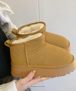 ブーツ | ムートン美脚 脚長 ショート無地 疲れない 靴 保温 レディース 暖かい もこもこ ふわふわ 履きやすい 秋冬 歩きやすい オシャレ 快適 柔らかい