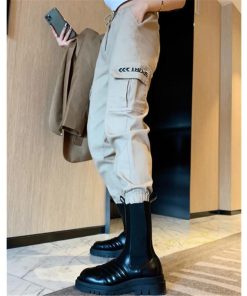 その他 | カーゴパンツ レディース ロングパンツ テーパード シルエット ボトムス 長ズボン ヒップホップ 流行 格好いい ストリート 大きいサイズ ゆったり デザイン