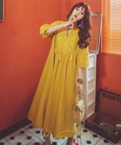 マキシ | リゾートワンピース レディース サマードレス ロング 五分袖 沖縄 旅行用 大人 20代 30代 40代 可愛い バカンス ふんわり フェミニン お洒落 民族風