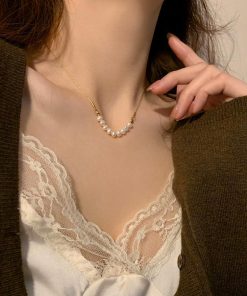 ネックレス | フェイクパールネックレスレディース可愛い