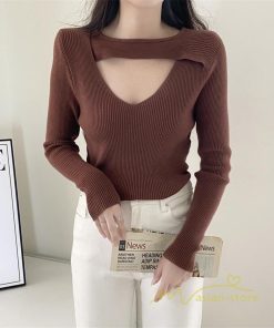 ｔシャツ・カットソー | リブカットソー レディース 秋 秋服 トップス 長袖 ロングスリーブ リブ カットソー 綿混 秋コーデ インナー タイト 伸縮性 ニットソー ショート丈 スリム