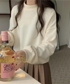 パーカー | 長袖トレーナー レディース トップス 無地 可愛い トレーナー 新作 長袖 スウェット モックネック ハイネック 秋冬 お出かけ コーデ カジュアル ゆったり